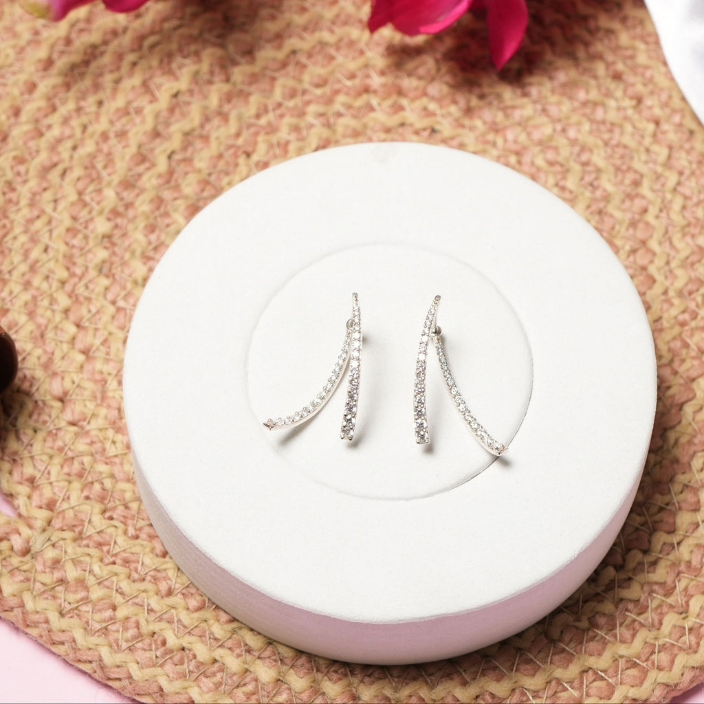 Celeste Curve Diamond Earrings