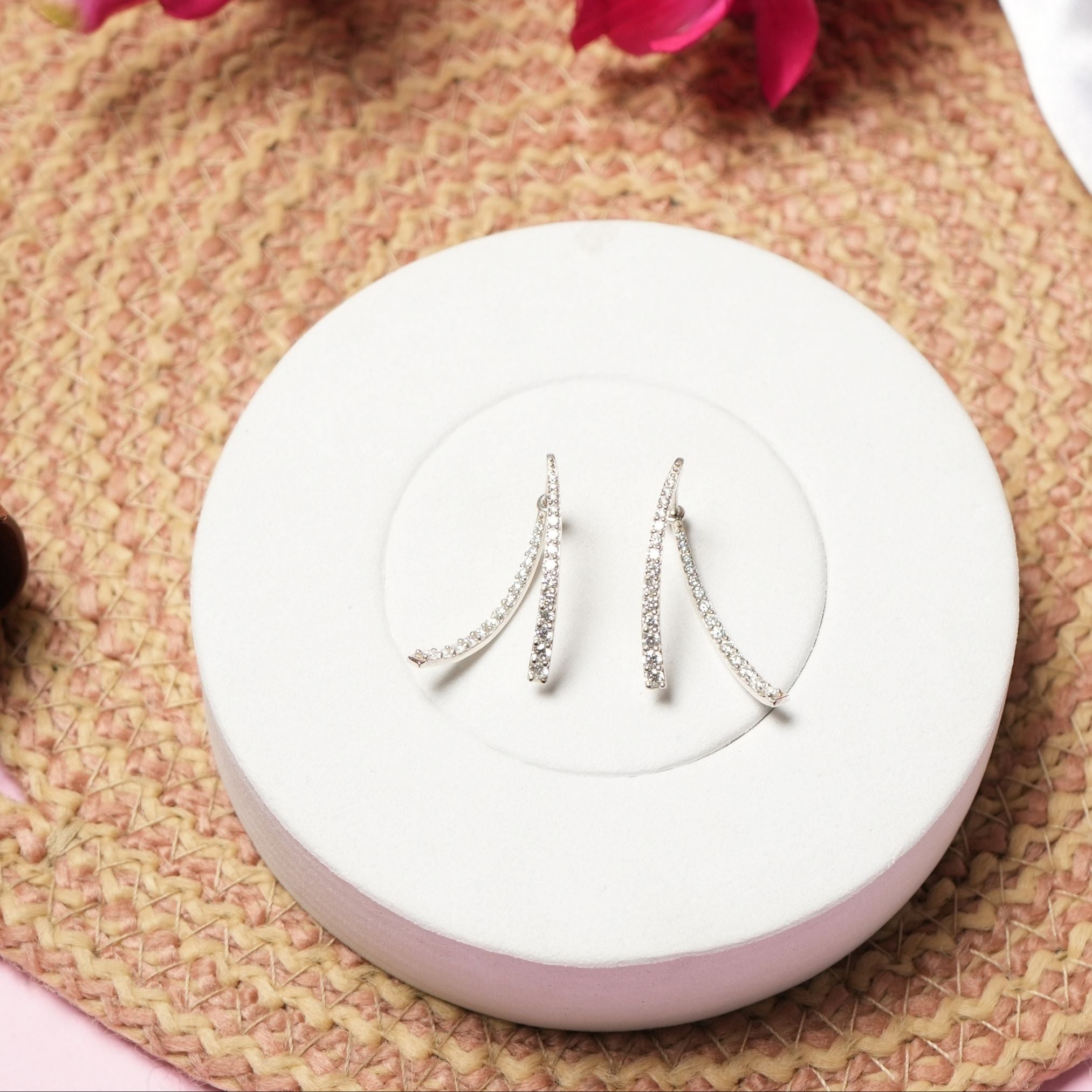 Celeste Curve Diamond Earrings